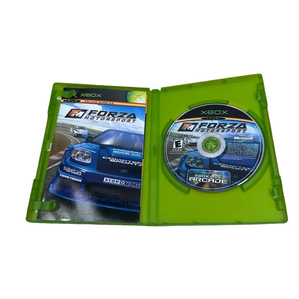 Forza Motorsport Microsoft Xbox Game Includes Xbox Live Arcade Manual NTSC OG